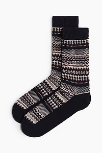 Chaussettes en laine mélangée