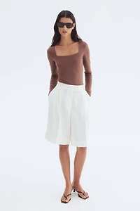 Long-sleeved Jersey Top