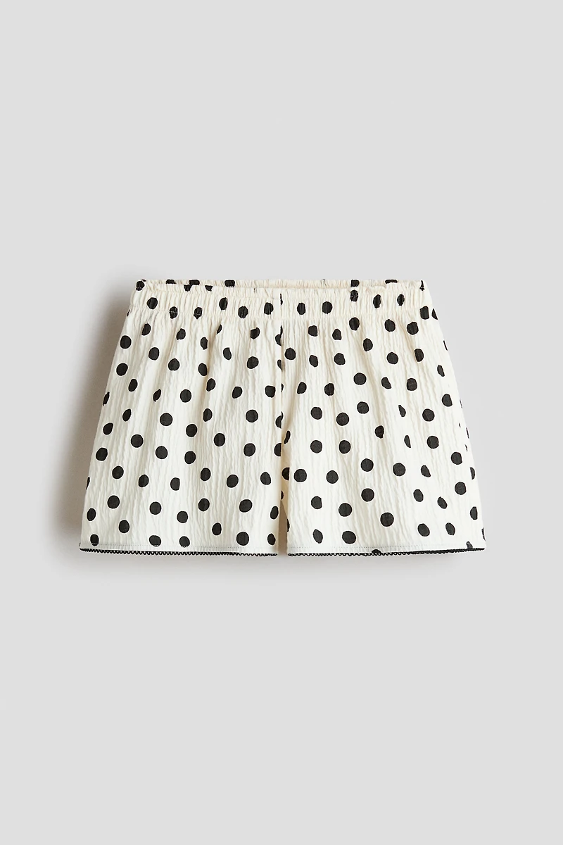 Printed Cotton Jersey Shorts