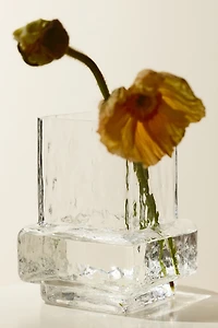 Textured-Glass Vase