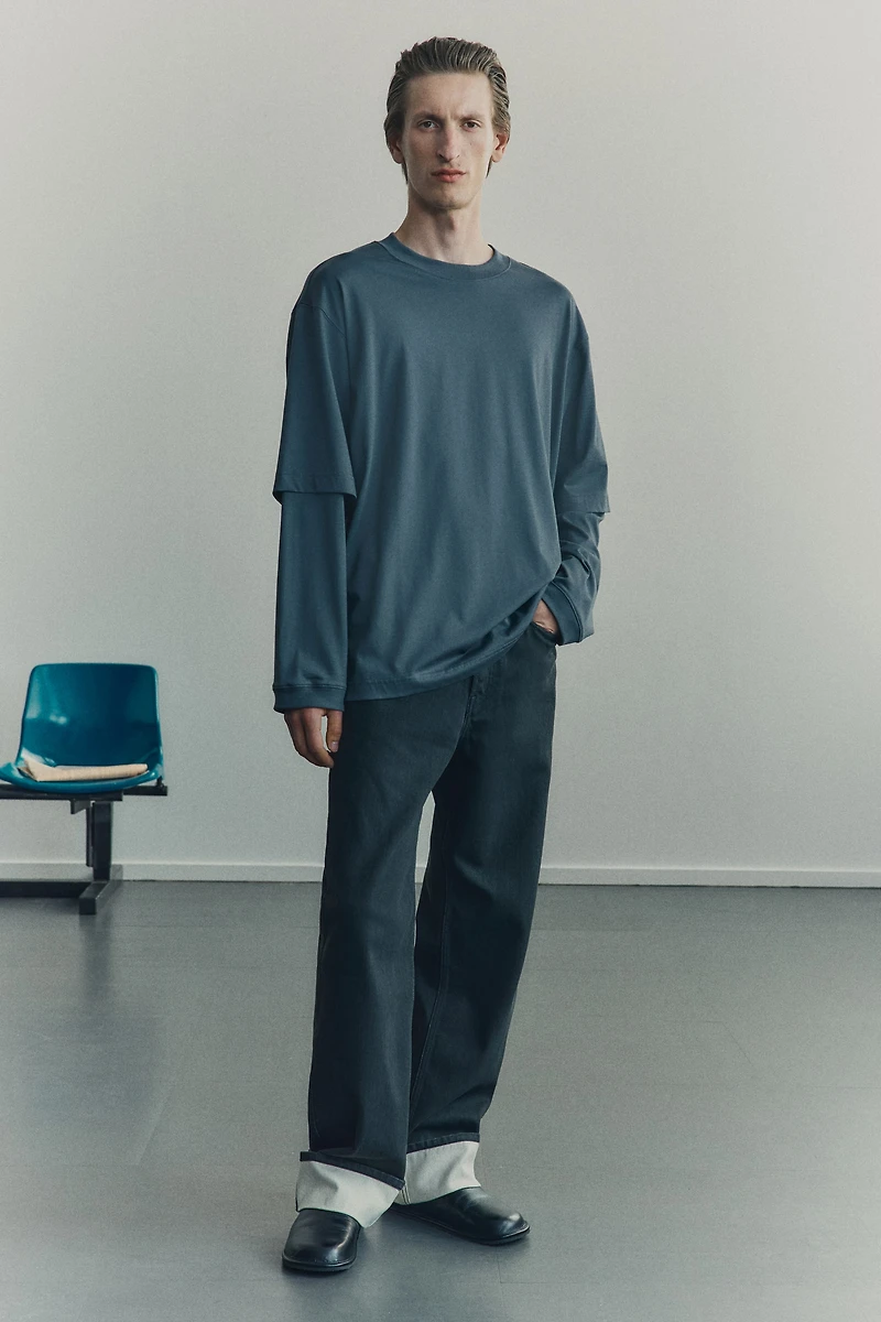 Layered Pima Cotton Shirt