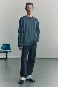 Layered Pima Cotton Shirt