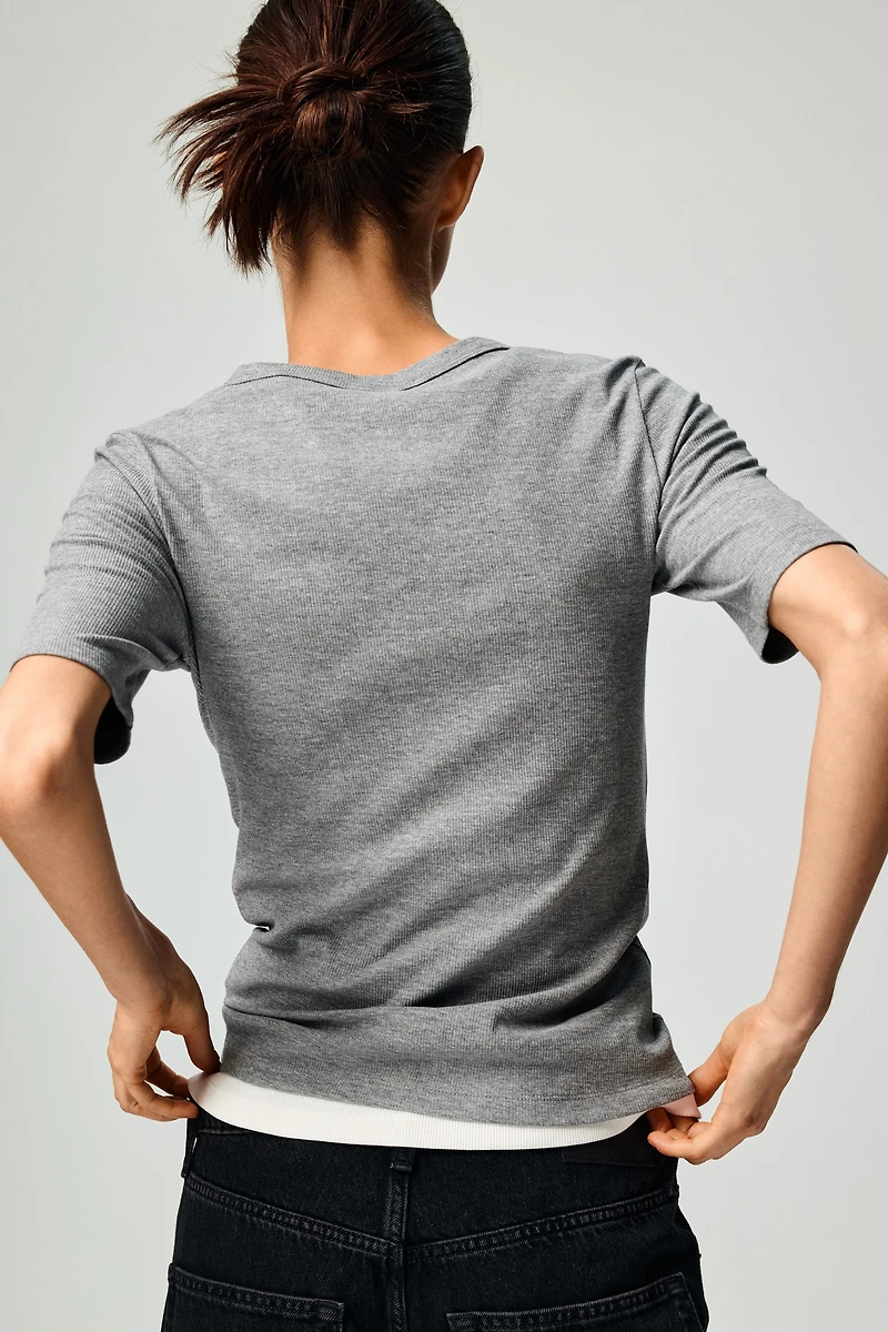 Ribbed T-Shirt