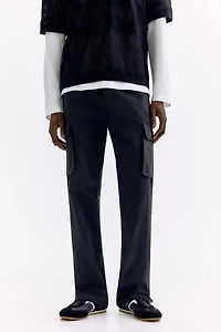 Regular Fit Nylon cargo trousers