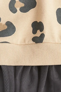 Robe en molleton avec jupe tulle