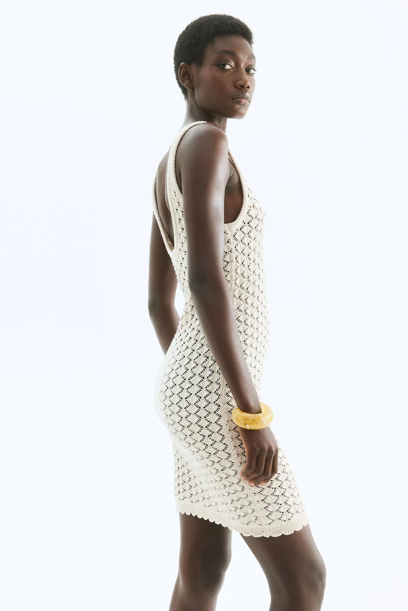 Crochet-Look Dress