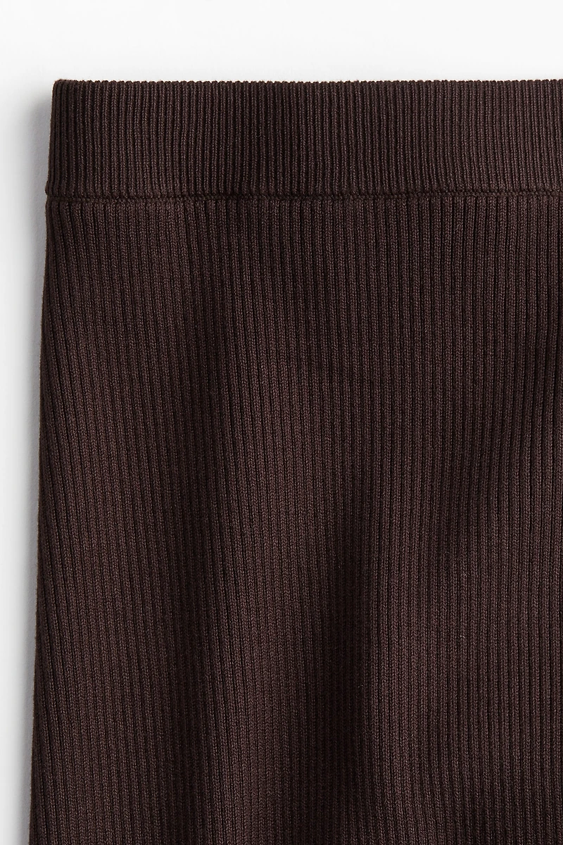 Rib-Knit Pencil Skirt