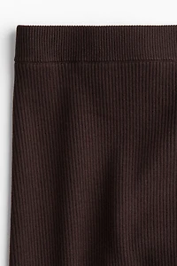 Rib-Knit Pencil Skirt