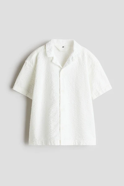 Chemise en crépon de coton