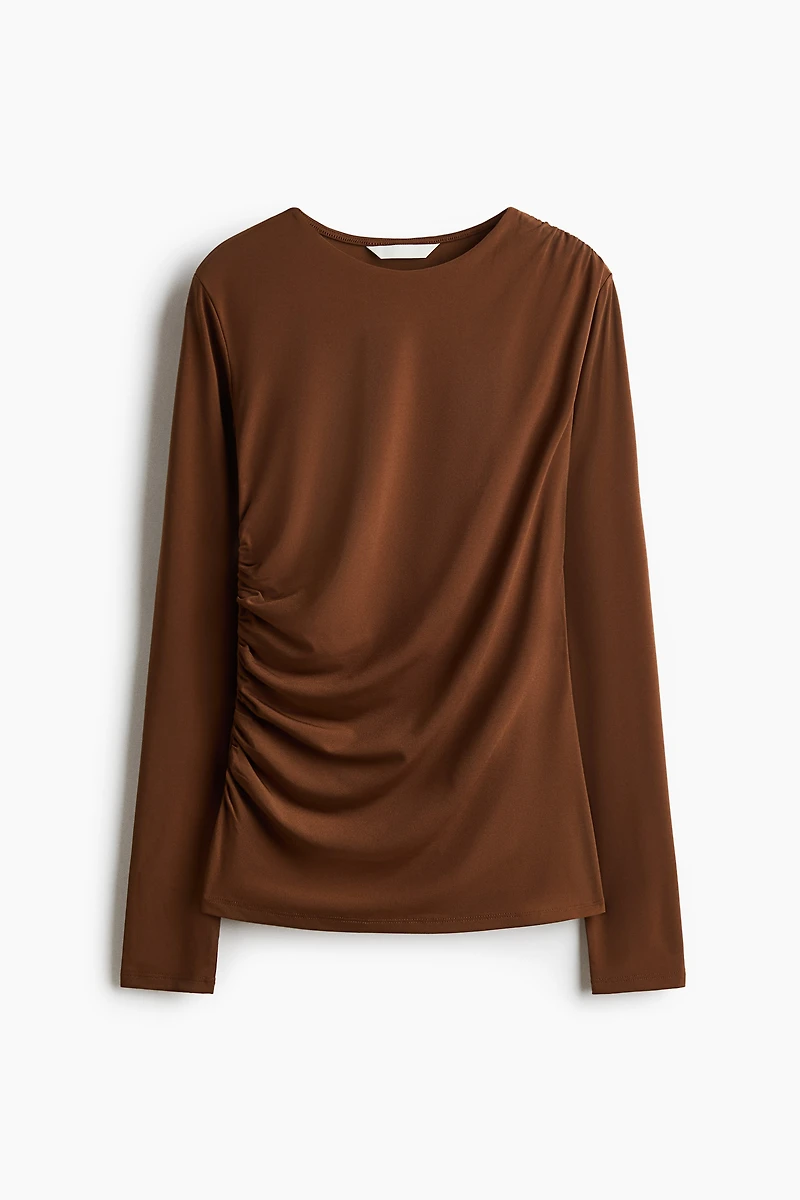 Haut en jersey à effet drapé