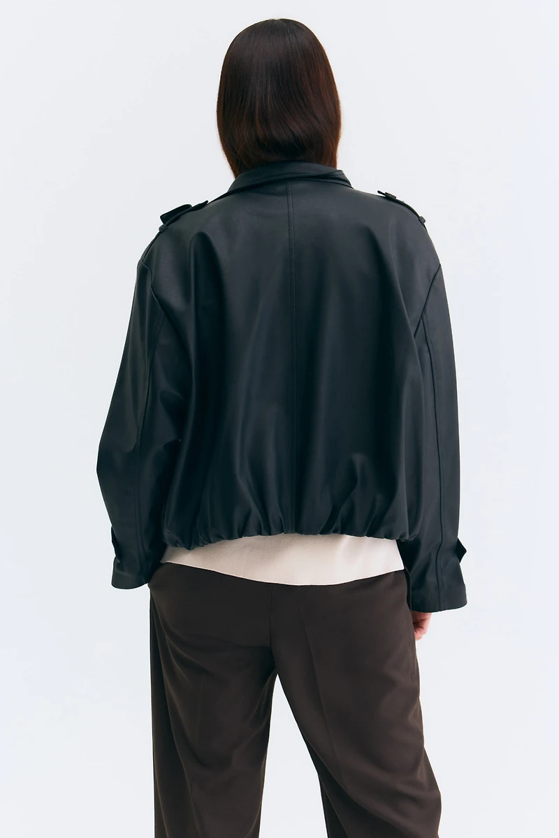 Pantalon large MAMA avant et après avec plis