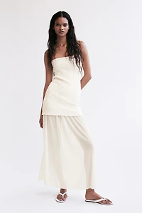 Robe bandeau bi-matière