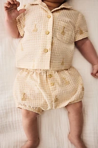2-Piece Cotton Seersucker Set