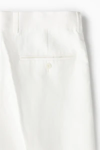 Regular-Fit Linen-Blend Suit Pants