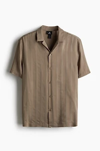 Regular Fit Textured-Weave Resort Shirt