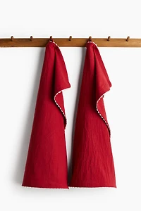 2-Pack Scalloped-Edge Tea Towels