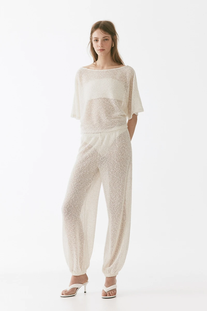 Glittery Knit Top