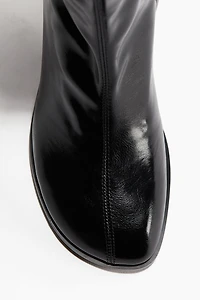 Block-Heeled Ankle Boots