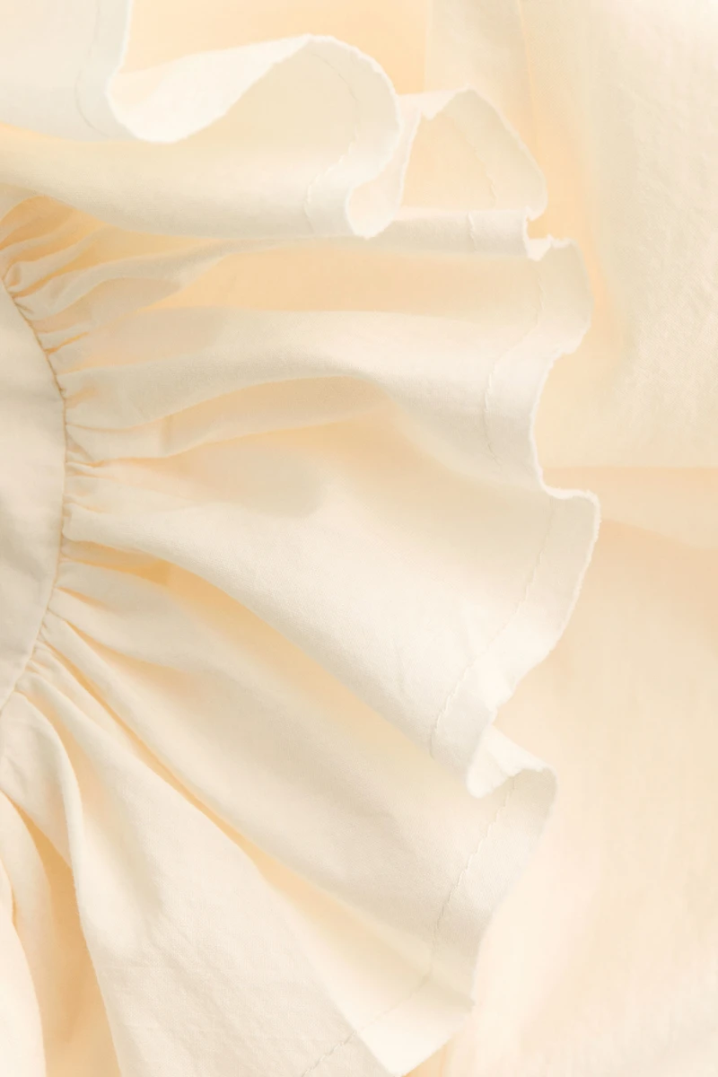 Ruffled Cotton Blouse