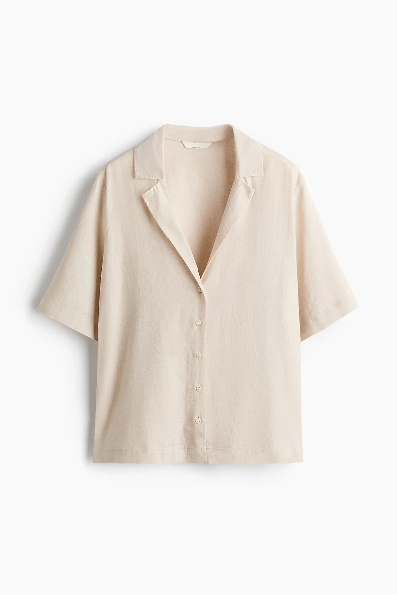 Linen-Blend Resort Shirt