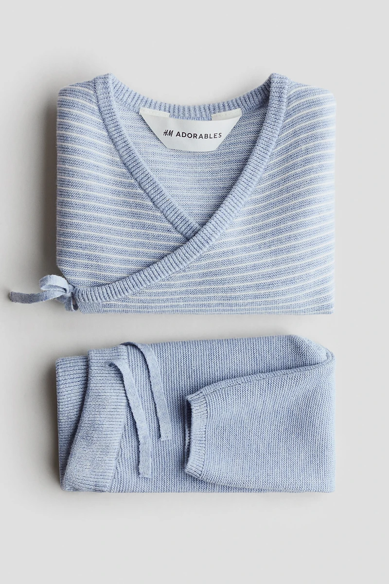 2-Piece Fine-Knit Cotton Set