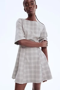 Twill Tapered-Waist Dress