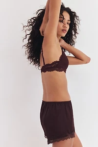 Soutien-gorge souple et coussiné en dentelle