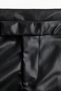 Coated Mini Shorts