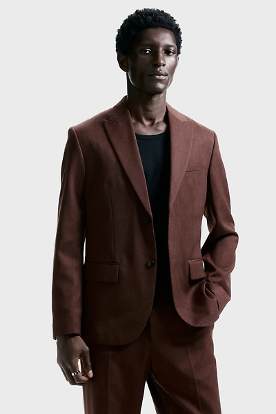 Regular-Fit Single-Breasted Jacket