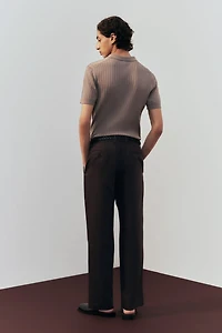 Relaxed-Fit Linen-Blend Pants
