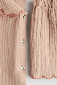 Ensemble 2 pièces en mousseline de coton
