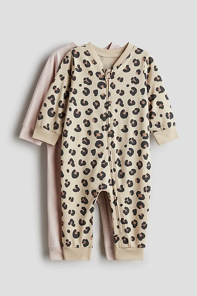 Lot de 2 pyjamas à motif en coton