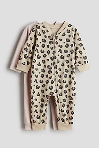 2-pack Cotton Pajama Jumpsuits