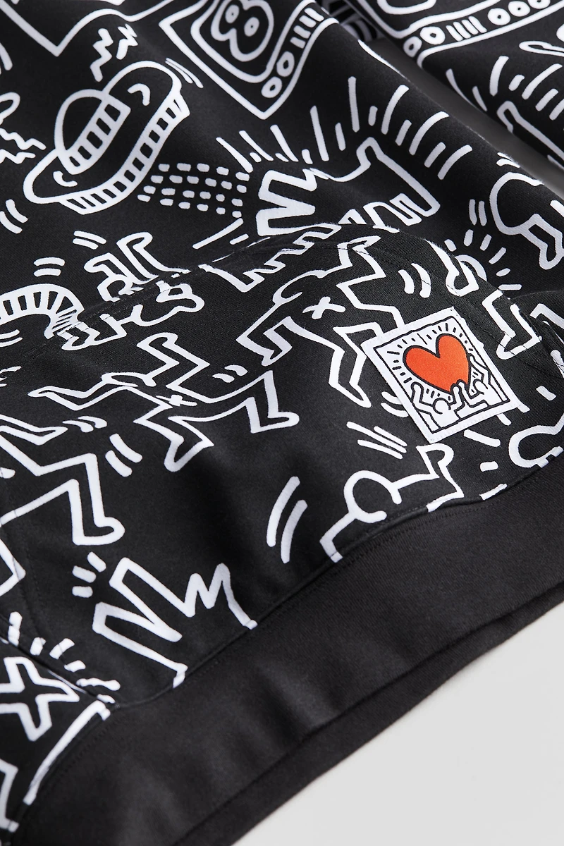 Hoodie with Motif