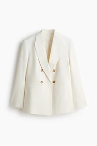 Double-Breasted Viscose-Blend Blazer