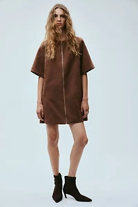 Zip-Front Shift Dress