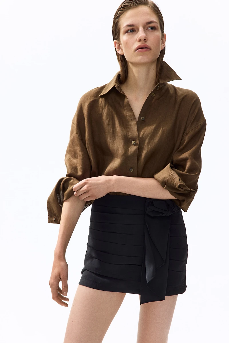 Appliquéd Mini Skirt