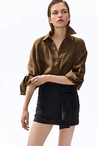 Appliquéd Mini Skirt