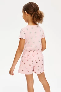 Twill Paper-Bag Shorts