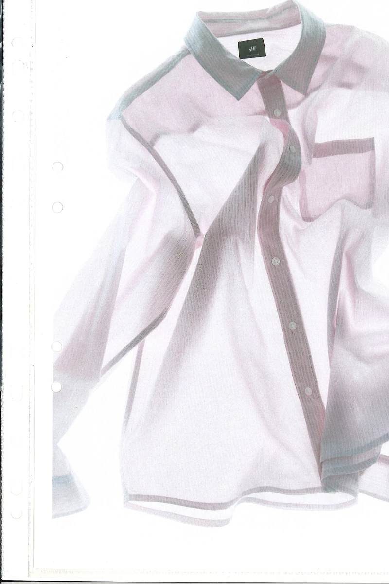 Oversized-Fit Seersucker Shirt