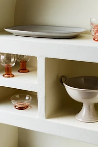 2-Pack Mouth-Blown Glass Serving Bowls