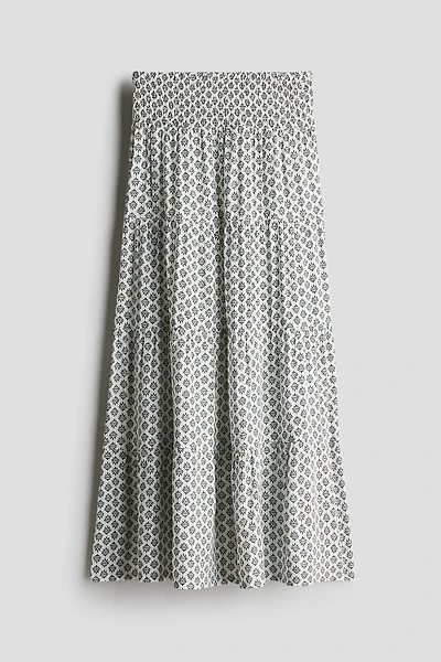 Smocked Tiered Skirt