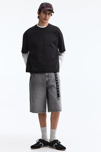 Baggy Denim Shorts