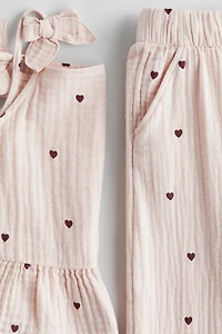 Ensemble 2 pièces en mousseline de coton