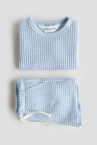 2-Piece Waffled Cotton Set