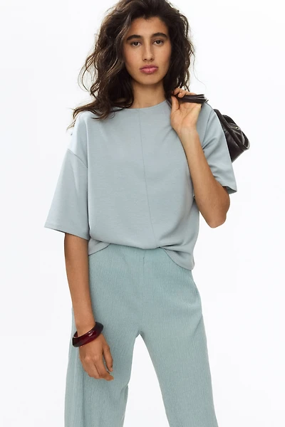 Boxy jersey top