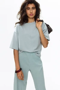 Boxy jersey top