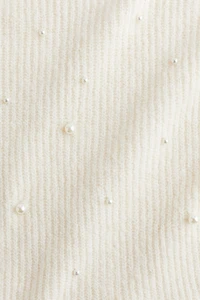 Bead-Embellished Peplum Top