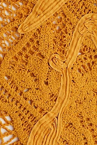 Sleeveless Crochet-Look Top