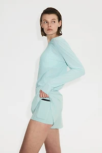 Short de sport double épaisseur